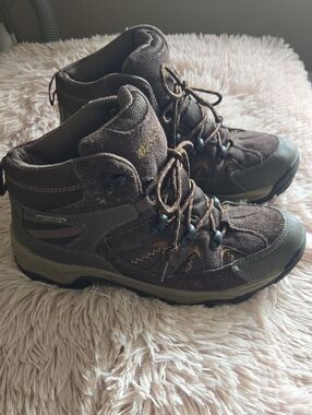 Mountain Warehouse Women Brown Suede Hiking Boots - Lace Up Ankle Support Size 8